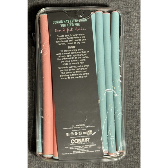 Conair 18-Piece Spiral Rollers Curls Flexible Soft and Bouncy - 62504 - Picture 4 of 4